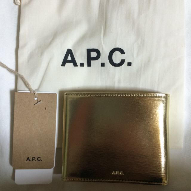 2015 A.P.C. ゴールド 財布