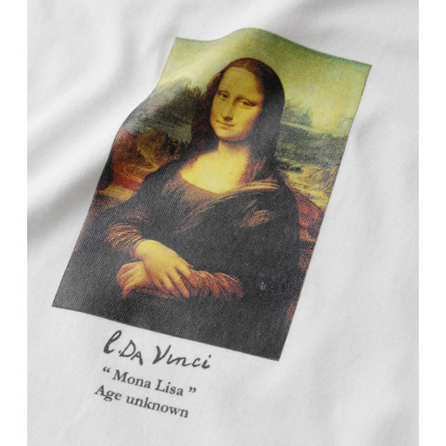 FREAK'S STORE(フリークスストア)の新品 L 別注ART TEE ' MONA LISA ' モナリザ メンズのトップス(Tシャツ/カットソー(半袖/袖なし))の商品写真