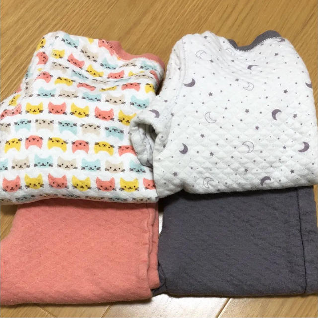 UNIQLO(ユニクロ)の【UNIQLO】キルトパジャマ キッズ/ベビー/マタニティのキッズ服女の子用(90cm~)(パジャマ)の商品写真