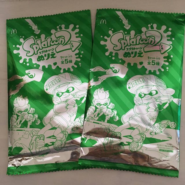 マクドナルド(マクドナルド)のスプラトゥーン塗り絵 エンタメ/ホビーのフィギュア(ゲームキャラクター)の商品写真