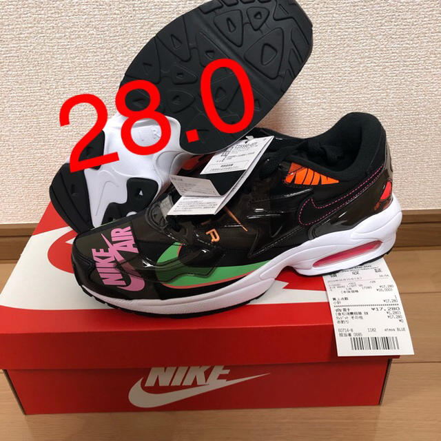 NIKE(ナイキ)の【28.0】ATMOS × NIKE AIR MAX2 LIGHT BLACK メンズの靴/シューズ(スニーカー)の商品写真