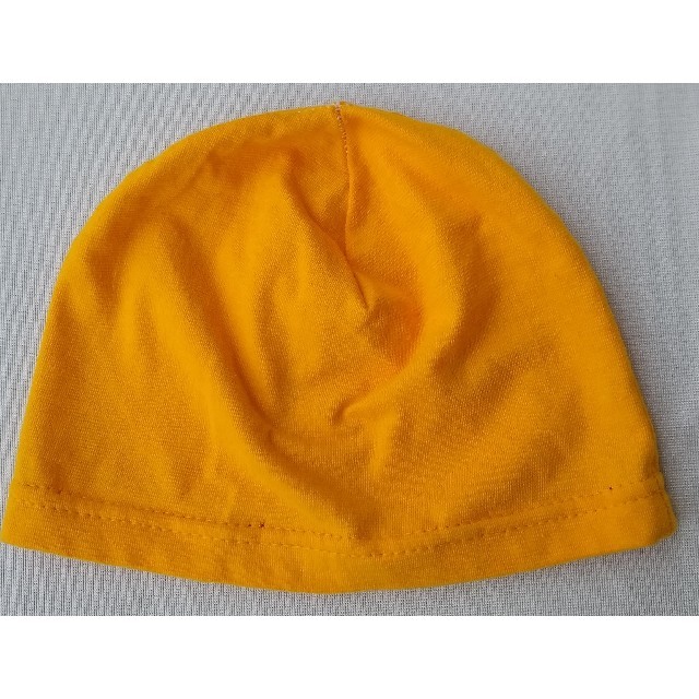 スパンデックスキャップ イエロー ゴールド コットンビーニー メンズの帽子(ニット帽/ビーニー)の商品写真