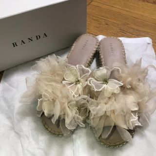 ランダ(RANDA)のRANDA サンダル 2018SS オーガンジーフラワー(サンダル)