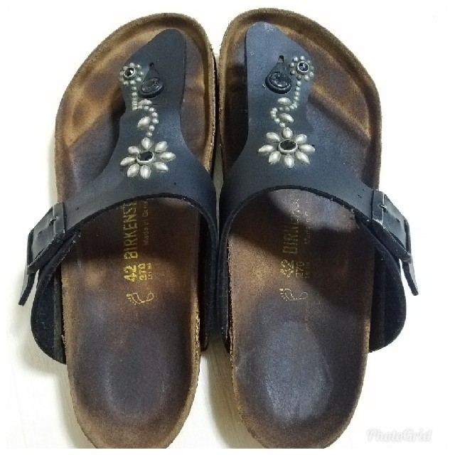 HTC(ハリウッドトレーディングカンパニー)のHTC×BIRKENSTOCKラムゼスフラワースタッズサンダル　27㎝ メンズの靴/シューズ(サンダル)の商品写真