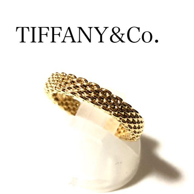 Tiffany & Co. - ティファニー K18YG サマセット リング メッシュ 13号