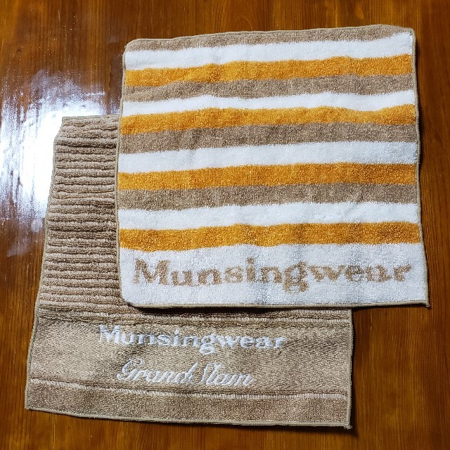 Munsingwear(マンシングウェア)のマンシングウェアー　タオルハンカチ２枚 メンズのファッション小物(ハンカチ/ポケットチーフ)の商品写真