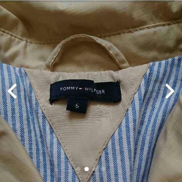 TOMMY HILFIGER(トミーヒルフィガー)のえり様専用☆トミーヒルフィガー トレンチコート  キッズ/ベビー/マタニティのキッズ服女の子用(90cm~)(ジャケット/上着)の商品写真