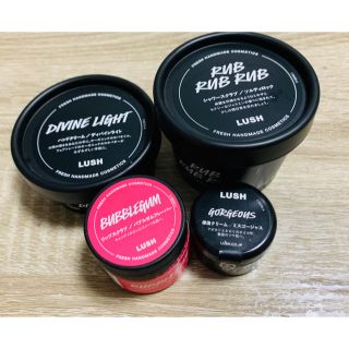 ラッシュ(LUSH)の【未使用品LUSHリップスクラブ シャワースクラブ ハンドクリーム 保湿クリーム(リップケア/リップクリーム)