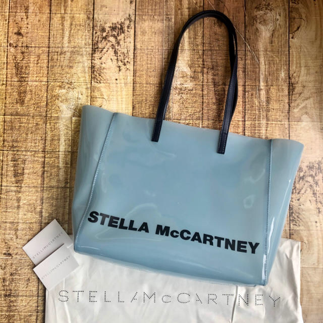 Stella McCartney(ステラマッカートニー)の新品 ステラマッカートニー  ロゴ入り クリア PVC トートバック レディースのバッグ(ショルダーバッグ)の商品写真