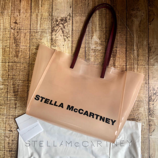 Stella McCartney(ステラマッカートニー)の新品 ステラマッカートニー  ロゴ入り クリア PVC トートバック レディースのバッグ(ショルダーバッグ)の商品写真