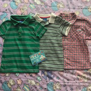 ダディオーダディー(daddy oh daddy)の110-120cm男の子ポロシャツ2枚&半袖シャツセット夏服ダディオダディ(Tシャツ/カットソー)