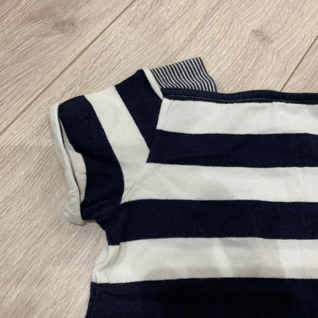 PETIT BATEAU(プチバトー)のプチバトー 24マンス ボーダーカットソー キッズ/ベビー/マタニティのキッズ服女の子用(90cm~)(Tシャツ/カットソー)の商品写真