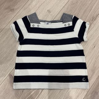 プチバトー(PETIT BATEAU)のプチバトー 24マンス ボーダーカットソー(Tシャツ/カットソー)