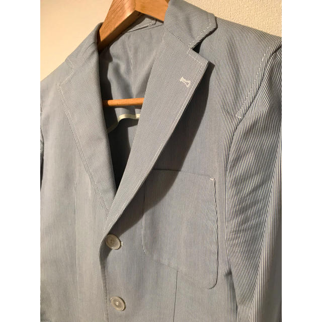 ORIAN(オリアン)の【ORIAN】ストライプ ジャケット ブルー 46 メンズのジャケット/アウター(テーラードジャケット)の商品写真