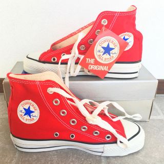 コンバース(CONVERSE)の【新品未使用】コンバース☆オールスター／赤・USA・銀箱・22(スニーカー)