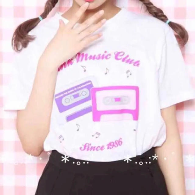 WEGO(ウィゴー)のWEGO プリントTシャツ カセットテープ レディースのトップス(Tシャツ(半袖/袖なし))の商品写真