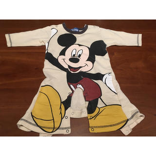 ディズニー(Disney)のミッキーマウス ロンパース 60〜70サイズ(ロンパース)