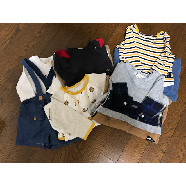 petit main(プティマイン)のベビー服まとめ売り 【6／末まで専用】 キッズ/ベビー/マタニティのベビー服(~85cm)(ロンパース)の商品写真