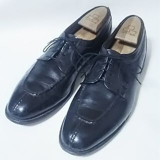 アレンエドモンズ(Allen Edmonds)の定10万名作ビンテージ!アレンエドモンズ高級牛革レザーUチップローファー黒(ドレス/ビジネス)