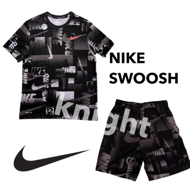 NIKE(ナイキ)の2019年新作モデル✨SWOOSH ロゴTシャツ 上下 ハーフパンツ メンズのトップス(Tシャツ/カットソー(半袖/袖なし))の商品写真