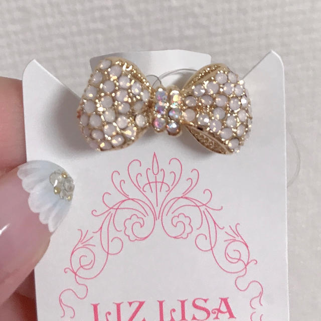 LIZ LISA(リズリサ)の【新品】リズリサ リボン キラキラストーンリング♡指輪 レディースのアクセサリー(リング(指輪))の商品写真