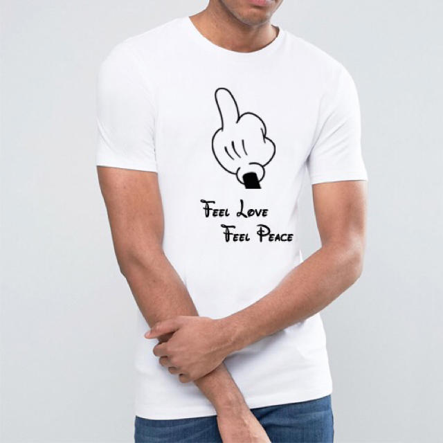 Ron Herman(ロンハーマン)のライズリヴァレンス feel love Tシャツ wht メンズのトップス(Tシャツ/カットソー(半袖/袖なし))の商品写真