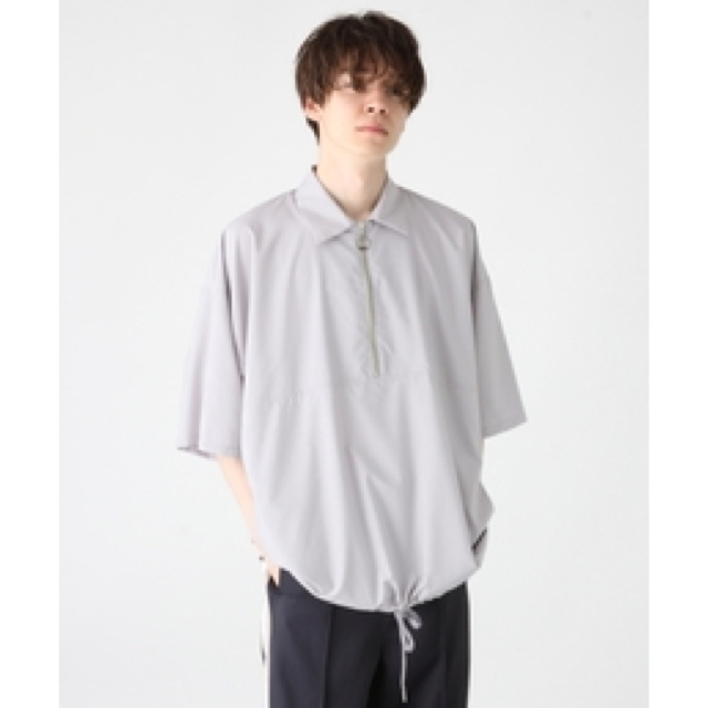 HARE(ハレ)のHARE エリツキハーフZIPプルオーバー メンズのトップス(Tシャツ/カットソー(半袖/袖なし))の商品写真