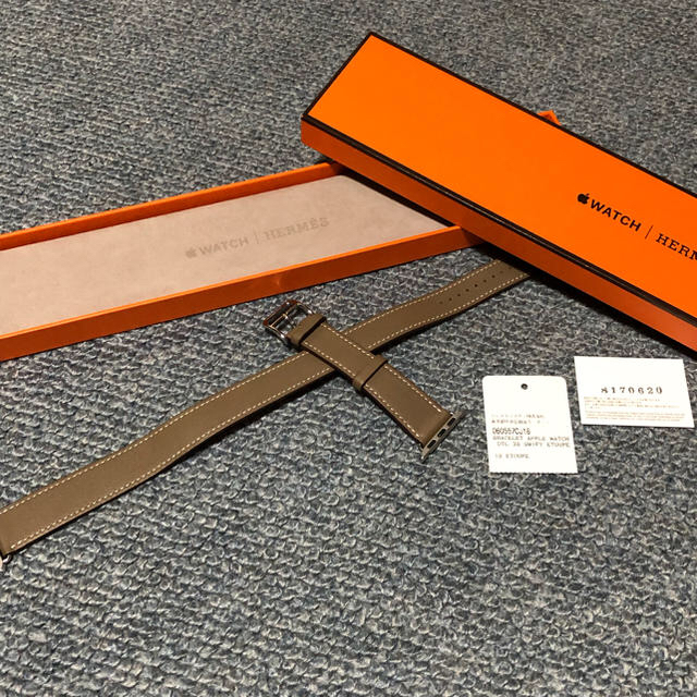 Hermes(エルメス)のApple Watch Hermes アップルウォッチ エルメス ベルト メンズの時計(レザーベルト)の商品写真