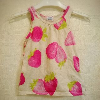 ハッカベビー(hakka baby)の90cm☆hakka baby☆いちご柄トップス(Tシャツ/カットソー)