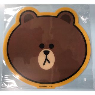 新品未使用 LINE FRIENDS ブラウン オリジナルカッティングボード(はさみ/カッター)