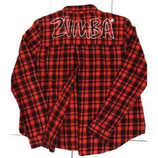 ズンバ(Zumba)のZUMBA  人気長袖チェックシャツ(トレーニング用品)