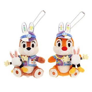 ディズニー(Disney)のチップ＆デール  ぬいぐるみバッジ(キャラクターグッズ)