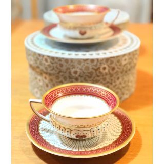 ウェッジウッド(WEDGWOOD)のウェッジウッド クイーンオブハート カップ&ソーサー 2客セット(食器)