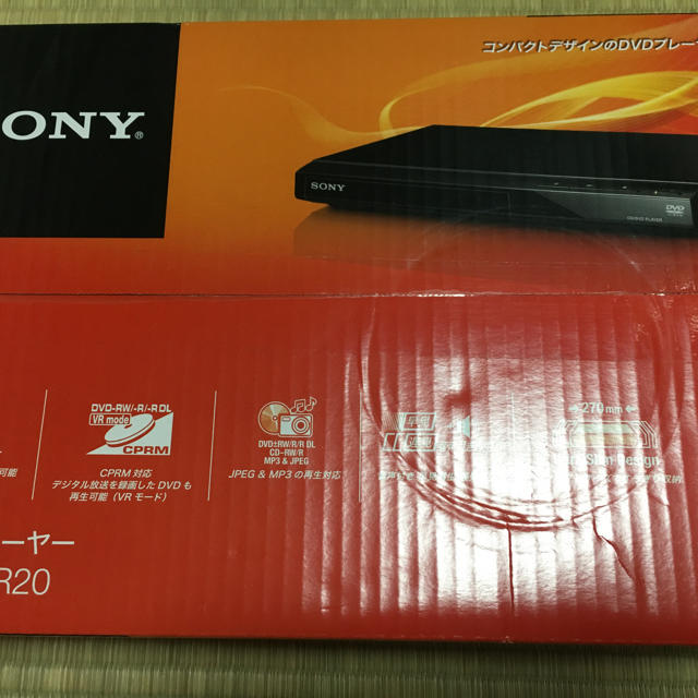 SONY(ソニー)のasahi様専用　SONY DVP-SR20 新品未開封 スマホ/家電/カメラのテレビ/映像機器(DVDプレーヤー)の商品写真