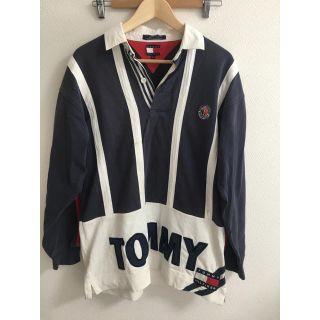 トミーヒルフィガー(TOMMY HILFIGER)のヴィンテージ トミー 90s ラガーシャツ オーバーサイズ(ポロシャツ)