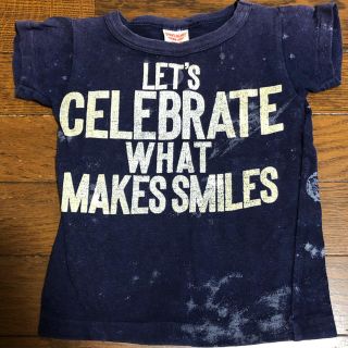 デニムダンガリー(DENIM DUNGAREE)のデニム＆ダンガリーTシャツ GO SMILE TEE 90(Tシャツ/カットソー)