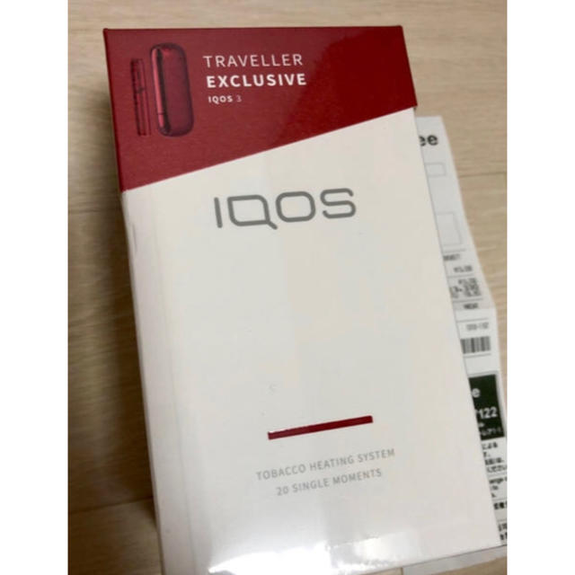 メンズ新品未開封 IQOS3 レッド 免税店限定 国内品 レシート付 保証対象