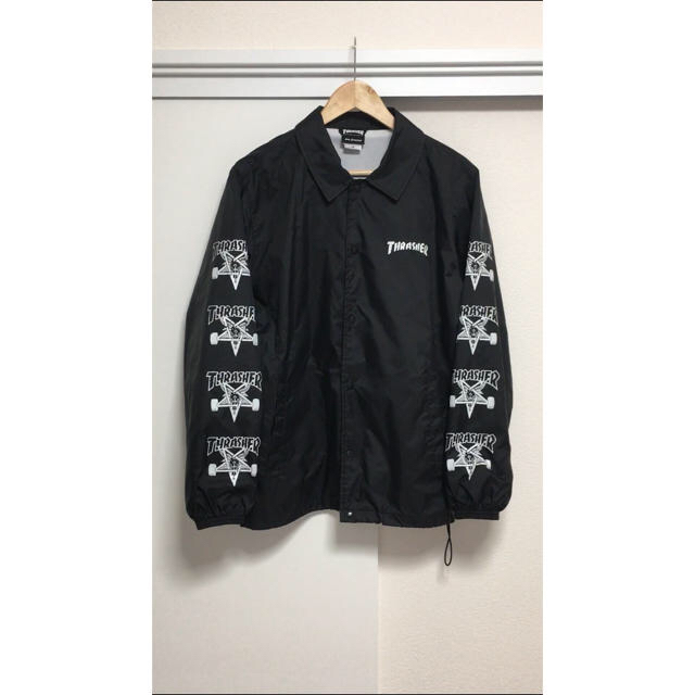 THRASHER(スラッシャー)のスラッシャー THRASHER コーチジャケット Mサイズ メンズのジャケット/アウター(ナイロンジャケット)の商品写真