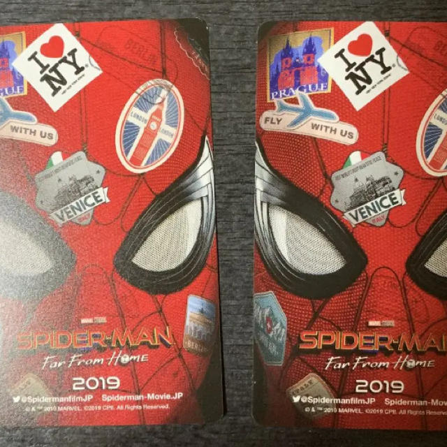 スパイダーマン ファーフロムホーム ムビチケ2枚 チケットの映画(洋画)の商品写真