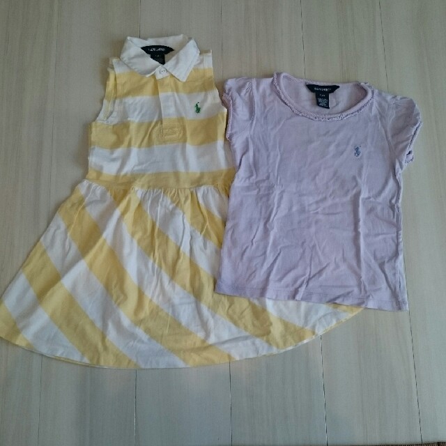 Ralph Lauren(ラルフローレン)のラルフローレン☺夏物2点セット キッズ/ベビー/マタニティのキッズ服 女の子用(90cm~)(ワンピース)の商品写真