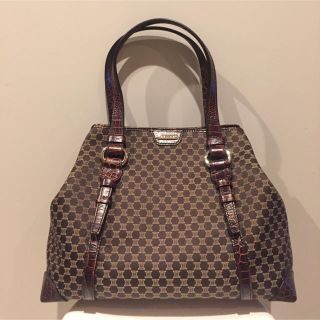 セリーヌ(celine)のもこもこ様専用☆セリーヌ クロコ トートバッグ A4収納可能サイズ(トートバッグ)