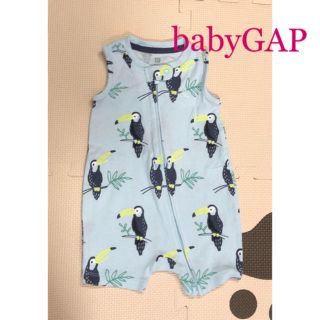 ベビーギャップ(babyGAP)の 【babyGAP】オウムプリントロンパース(ロンパース)