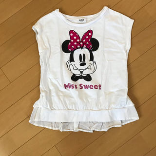 エックスガールステージス(X-girl Stages)の専用 XGS ディズニー 130 裾フリルTシャツ(Tシャツ/カットソー)