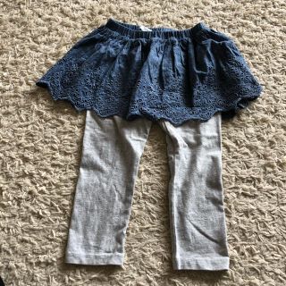 ベビーギャップ(babyGAP)のベビーギャップ ダンガリー風レースのスカッツ(スカート)