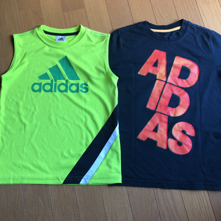 アディダス(adidas)のアディダスのトップス2枚セット☆140(Tシャツ/カットソー)