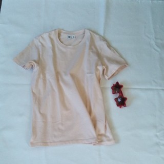ユニクロ(UNIQLO)のユニクロ 丸首Tシャツ ベビーピンク♡(Tシャツ(半袖/袖なし))