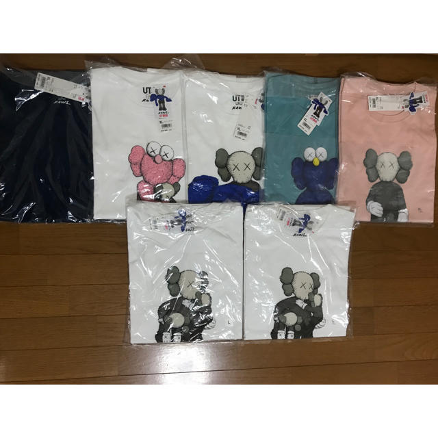 KAWS UT UNIQLO ユニクロ Tシャツ L XL 7点セット