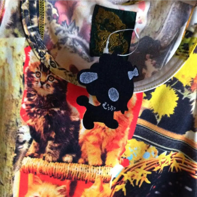 muchacha(ムチャチャ)のムチャチャＳ100-110ねこちゃんピクチャープリントタンク☆新品重ね着にも キッズ/ベビー/マタニティのキッズ服女の子用(90cm~)(Tシャツ/カットソー)の商品写真