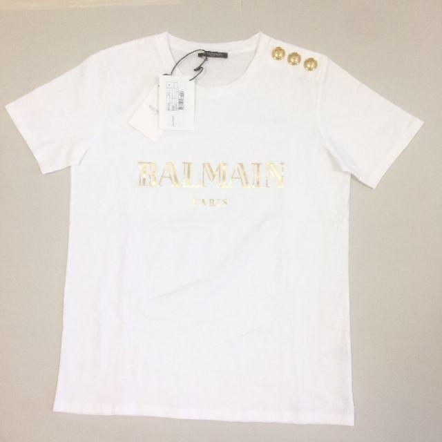 BALMAIN(バルマン)の新品未使用！送料込み★BALMAIN★ロゴ プリントTシャツ レディースのトップス(Tシャツ(半袖/袖なし))の商品写真