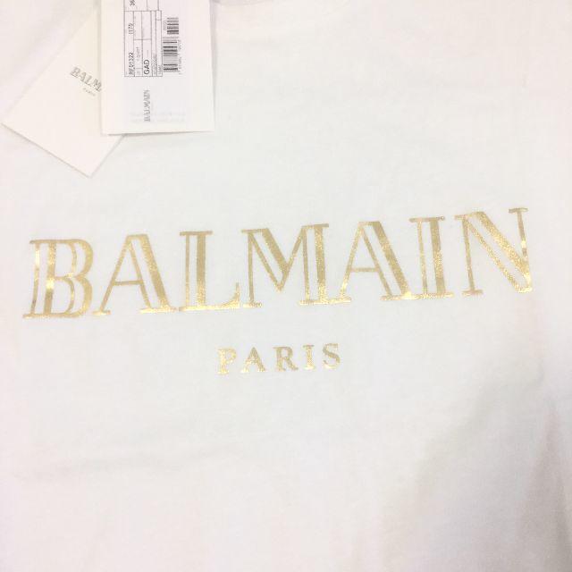 BALMAIN(バルマン)の新品未使用！送料込み★BALMAIN★ロゴ プリントTシャツ レディースのトップス(Tシャツ(半袖/袖なし))の商品写真